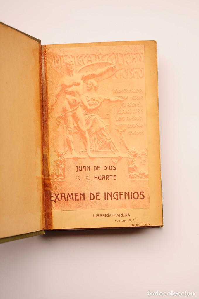 Libros: Examen de ingenios - HUARTE, Juan de Dios - Foto 2