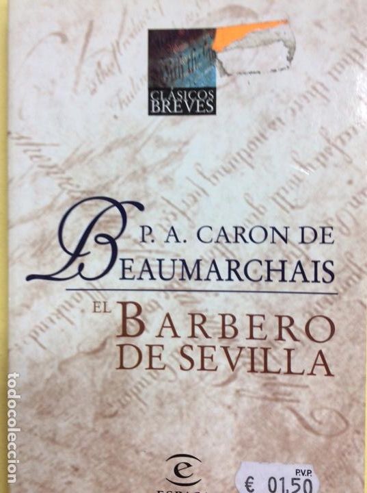 Libros: El Barbero de Sevilla P. A. Caron de Beaumarchais - Foto 1