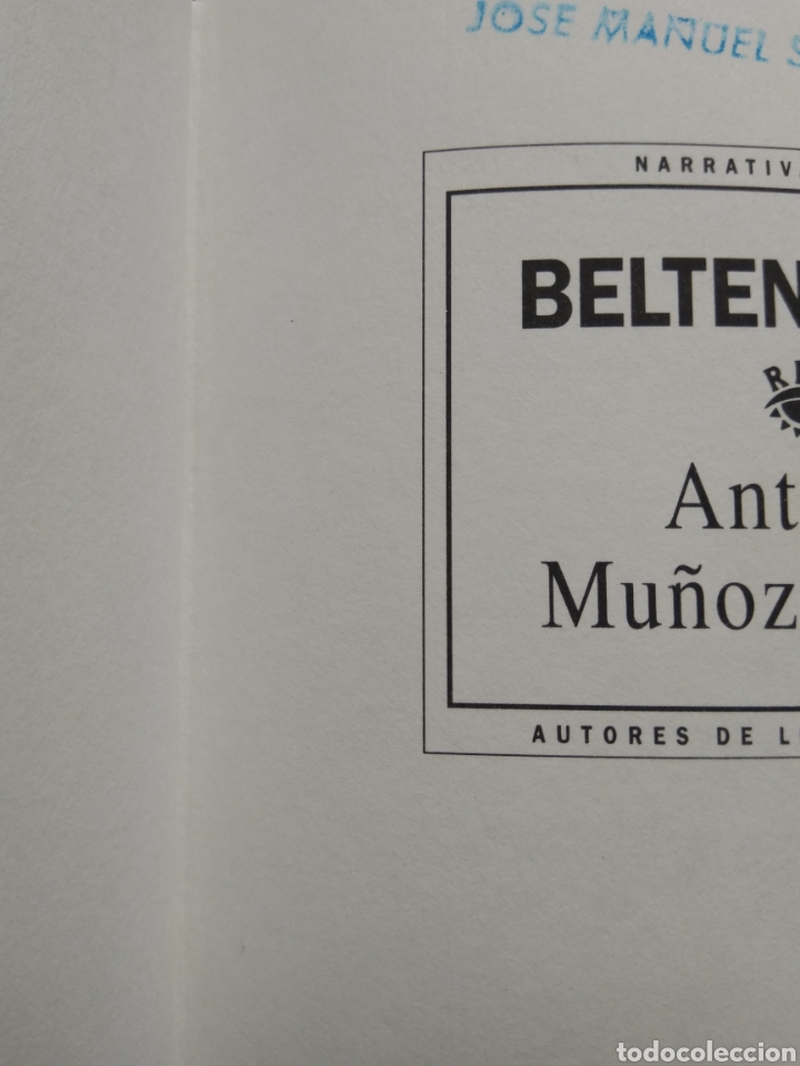 Libros: BELTENEBROS/ANTONIO MU&Ntilde;OZ MOLINA - Foto 3