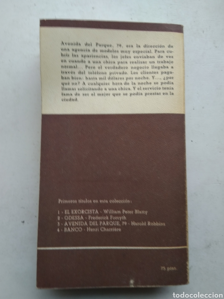 Libros: AVENIDA DEL PARQUE 79/HAROLD ROBBINS - Foto 2