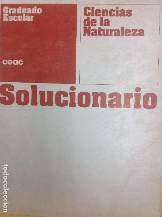 Libros: Solucionar&iacute;a Ciencias de la naturaleza granduado escolar ceac