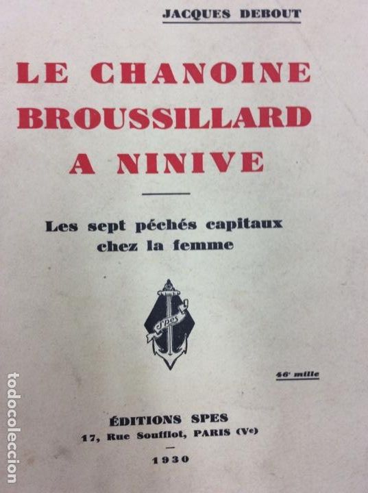 B&uuml;cher: Le chanoine broussillard a ninave -Les sept p&eacute;ch&eacute;s capiteaux chez la femme