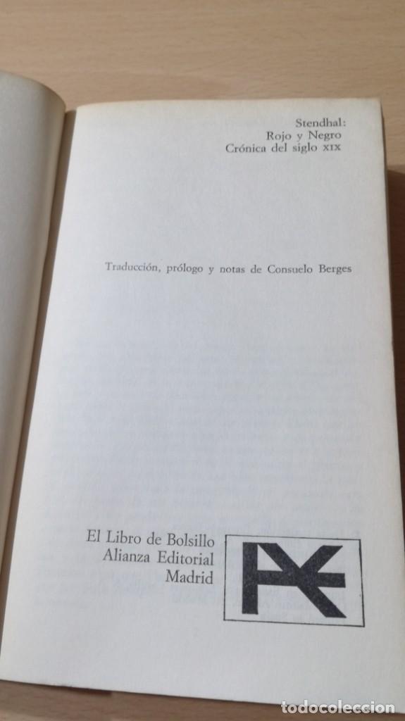 Libros: ROJO Y NEGRO - STENDHAL - ALIANZA EDITORIAL	 / 	J-403 - Foto 4