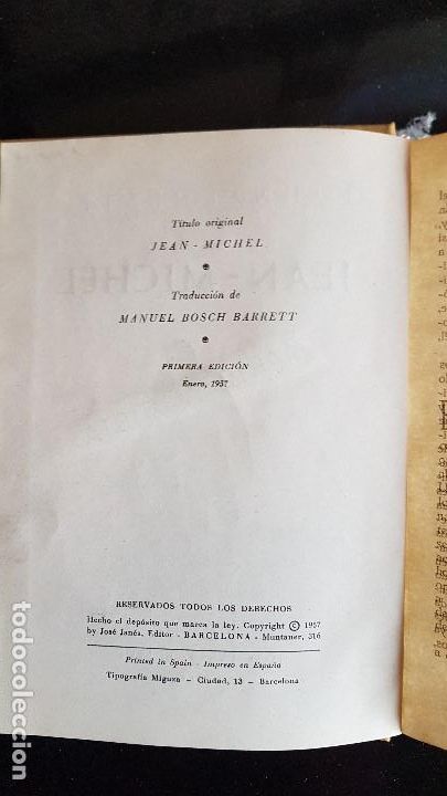 Libros: JOHN KNITTEL - JEAN-MICHEL - 1&ordf; EDIC 1957 - Foto 2