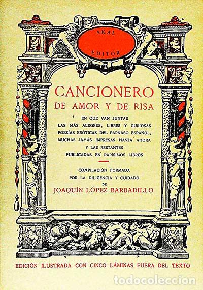 Libros: Cancionero de amor y de risa - Joaqu&iacute;n L&oacute;pez Barbadillo - Foto 1