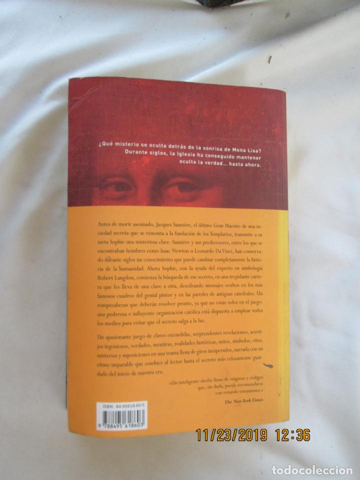Libros: EL C&Oacute;DIGO DA VINCI - DAN BROWN - ED. UMBRIEL 2003. - Foto 2
