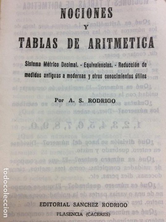 Libros: Nociones y tablas de aritm&eacute;tica - Foto 1