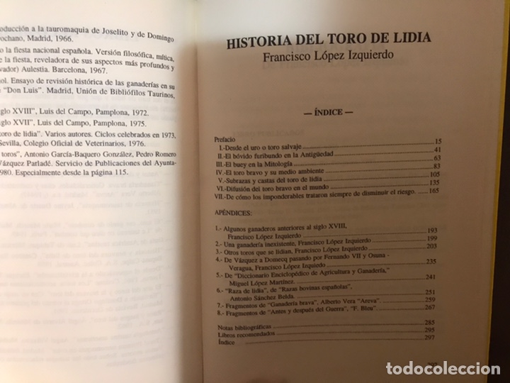 Libros: Historia del toro de lidia. Francisco L&oacute;pez izquierdo - Foto 3