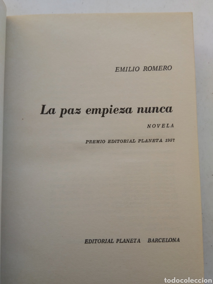 Libros: LA PAZ EMPIEZA NUNCA/E. ROMERO - Foto 3