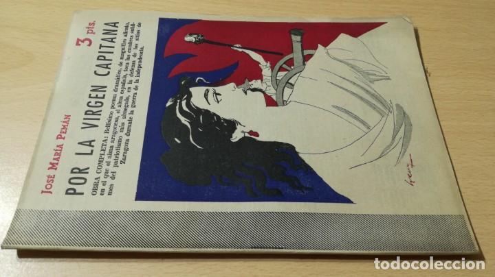 Libri di seconda mano: POR LA VIRGEN CAPITANA - JOSE MARIA PEMAN	 / 	REVISTA LITERARIA NOVELAS Y CUENTOS	 / 	J-501