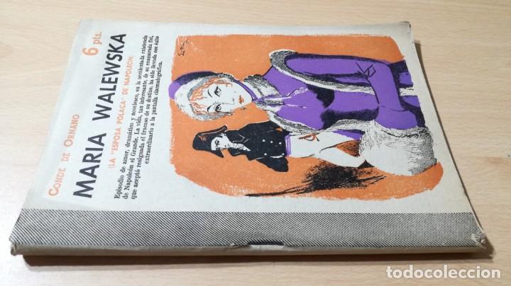 Libri di seconda mano: MARIA WALEWSKA - CONDE DE ORNANO / 	REVISTA LITERARIA NOVELAS Y CUENTOS	 / 	J-501