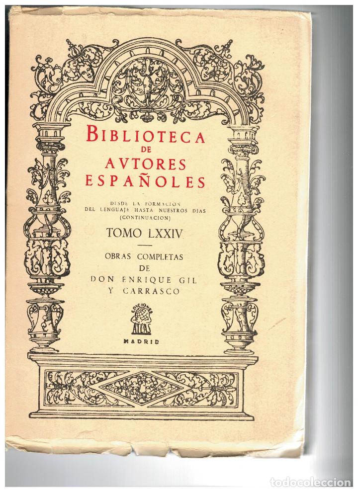 Libros: GIL Y CARRASCO, ENRIQUE. - Obras completas. - Foto 1