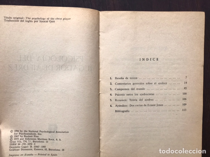 Libros: Psicolog&iacute;a del jugador de ajedrez. Reuben Fine - Foto 2