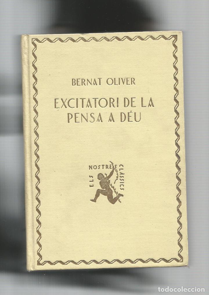 Libros: Excitatori de la pensa a deu. - OLIVER, Bernat: - Foto 1