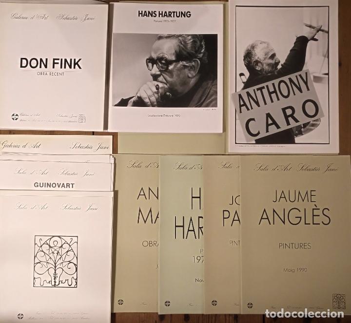 books: GALER&Iacute;A DART SEBASTI&Agrave; JAN&Eacute;. Lote de 19 cat&aacute;logos. Salvatore Garau, Anthony Caro, Antoni Mar&iacute;n,