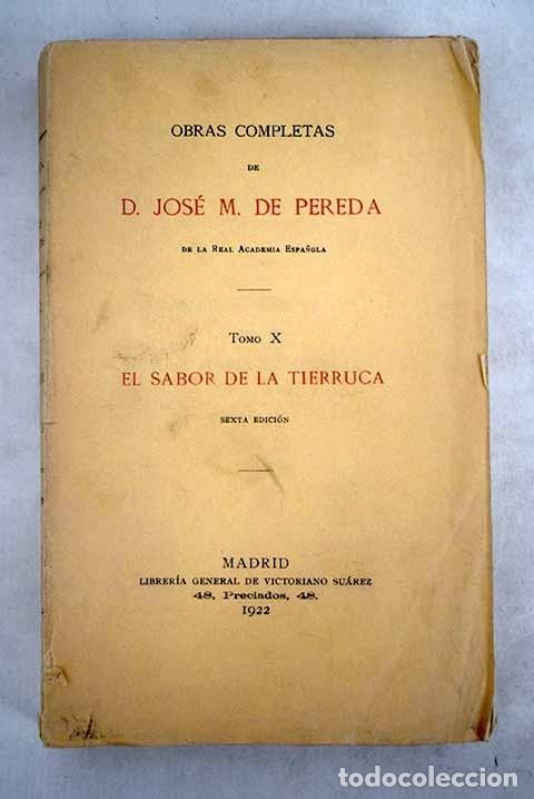 Libros: El sabor de la tierruca.- Pereda, Jos&eacute; Mar&iacute;a de - Foto 1