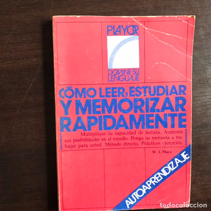 Libros: C&oacute;mo leer, estudiar y memorizar r&aacute;pidamente. W. J. Mayo - Foto 1