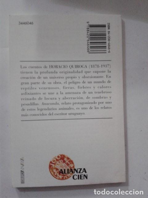 Libros: ANACONDA. QUIROGA. Alianza* - Foto 2