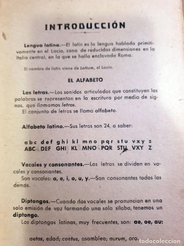 Libros: GRAMATICA LATINA Y EJERCICIOS - PRIMER CURSO - OCTAVA EDICION - BASILIO LAIN - 1944 - X - Foto 4