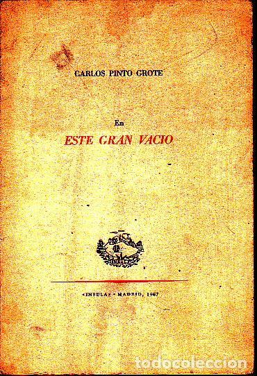 Libros: ESTE GRAN VACIO. - PINTO GROTE, Carlos. - Foto 1