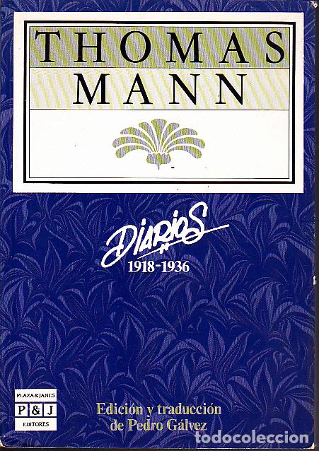 Libros: DIARIOS. 1918-1936. - MANN, Thomas. - Foto 1
