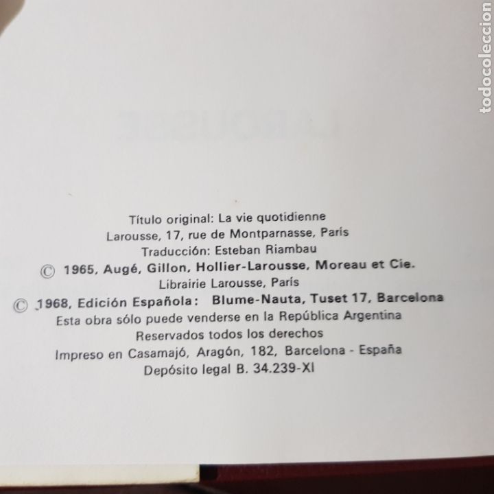 Libros: ENCICLOPEDIA PRACTICA DEL HOGAR LAROUSSE 1968 LA VIDA COTIDIANA - Foto 3