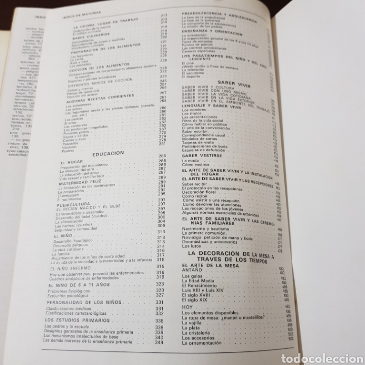 Libros: ENCICLOPEDIA PRACTICA DEL HOGAR LAROUSSE 1968 LA VIDA COTIDIANA - Foto 11