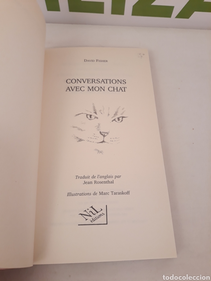 Libros: Conversations avec mon chat. David Fisher. - Foto 3