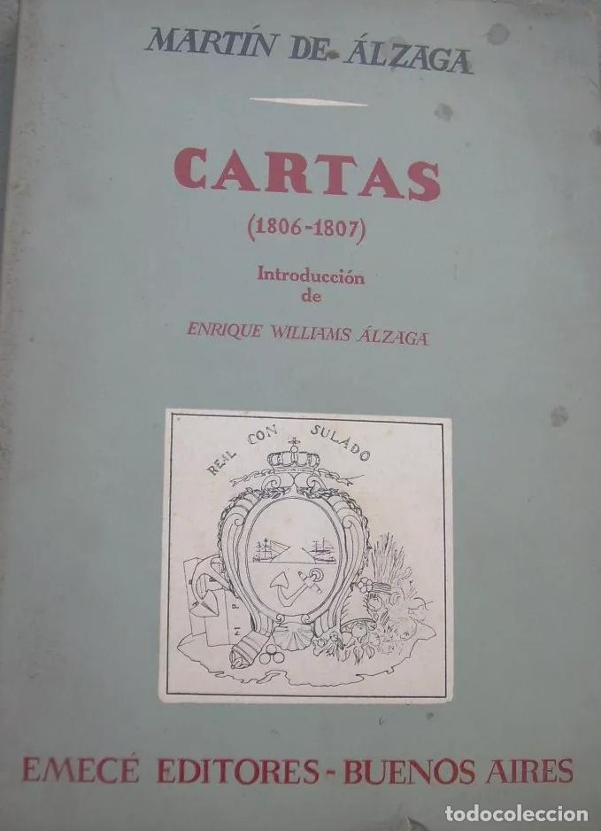 Libros: De Alzaga, Martin - Cartas (1806 1807) - Foto 1