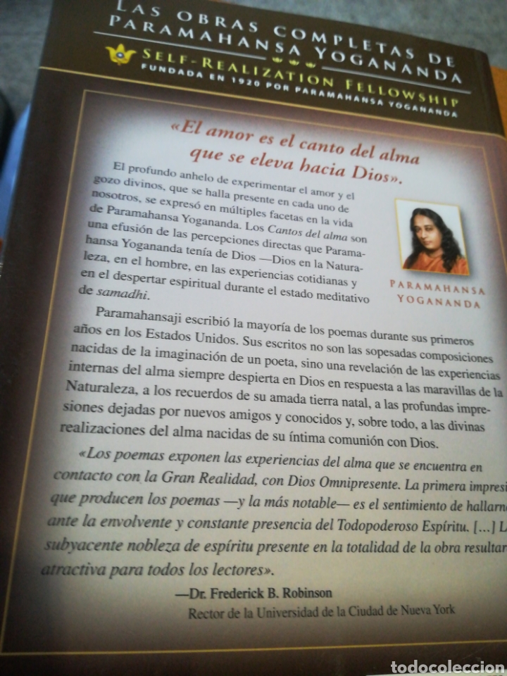 Libros: Cantos del Alma Paramahansa Yogananda Primera edici&oacute;n NUEVO - Foto 2