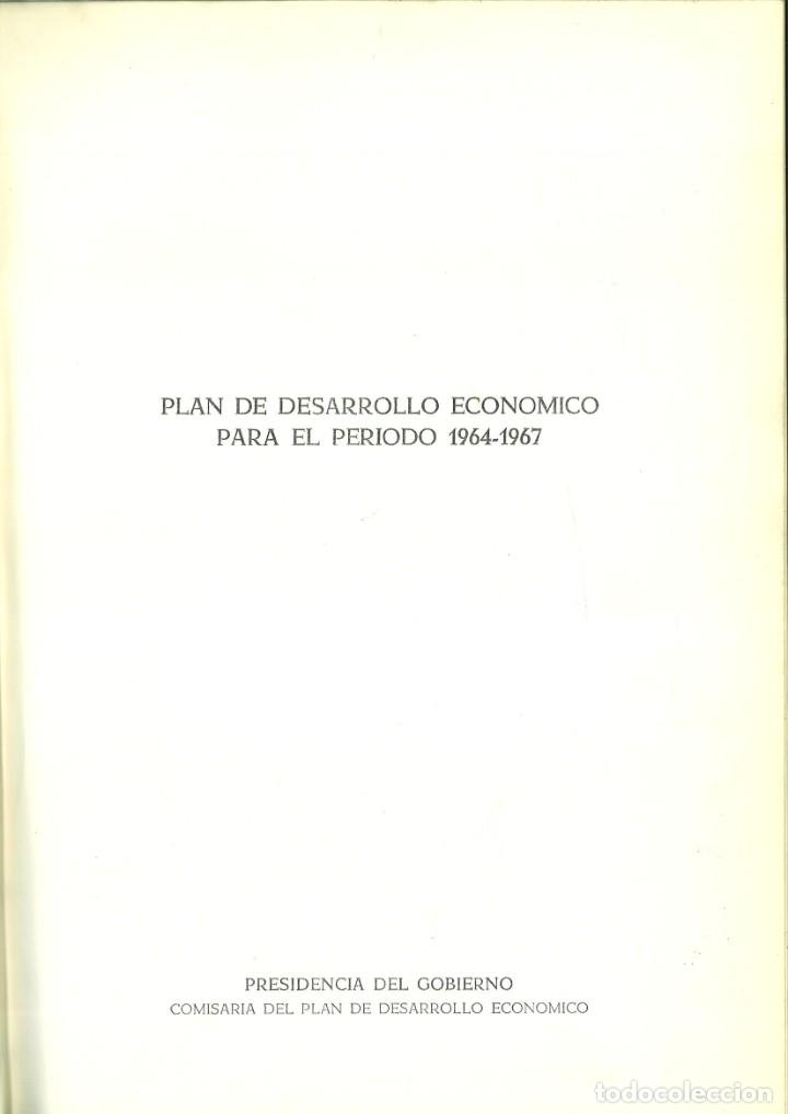 Libros: PLAN DE DESARROLLO ECON&Oacute;MICO PARA EL PERIODO 1964-1967. PRESIDENCIA DEL GOBIERNO