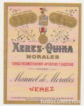 Libros: Etiqueta. Xerez-Quina. Manuel de morales. jerez