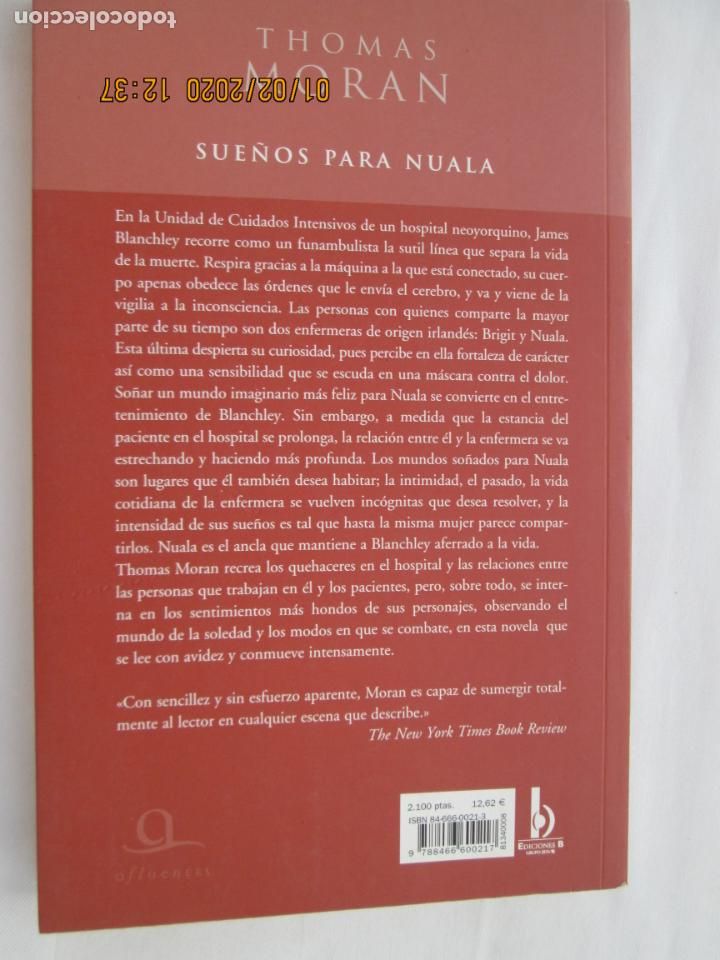 Libros: SUE&Ntilde;OS PARA NUALA - THOMAS MORAN - EDICIONES B 1&ordf; EDICI&Oacute;N 2000. - Foto 2