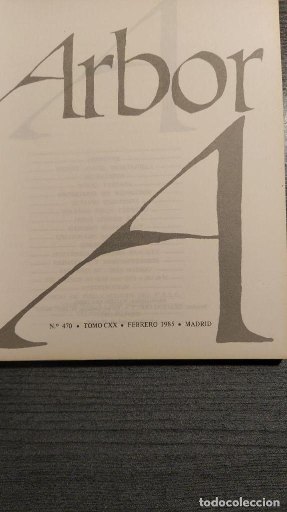 Libros: Arbor N&ordm; 470 Febrero 1985 - Foto 3