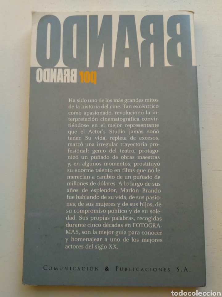 Libros: BRANDO POR BRANDO - Foto 2