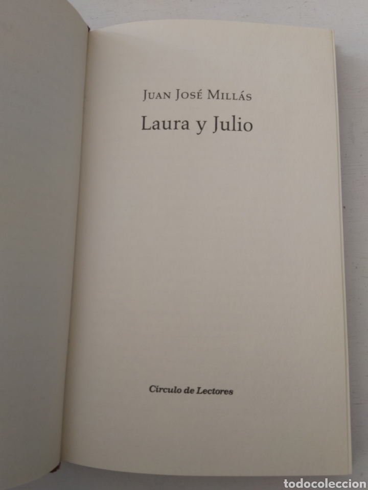 Libros: LAURA Y JULIO/JUAN JOS&Eacute; MILLAS - Foto 2