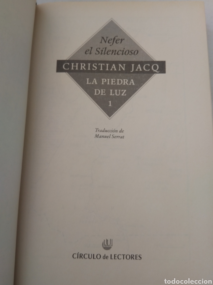 Libros: NEFER EL SILENCIOSO/CHRISTIAN JACQ - Foto 3