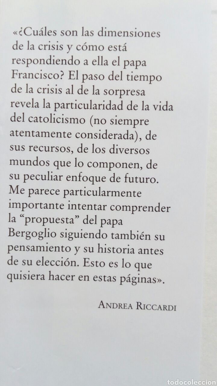 Libros: La sorpresa del papa Francisco. Andrea Riccardi. - Foto 3