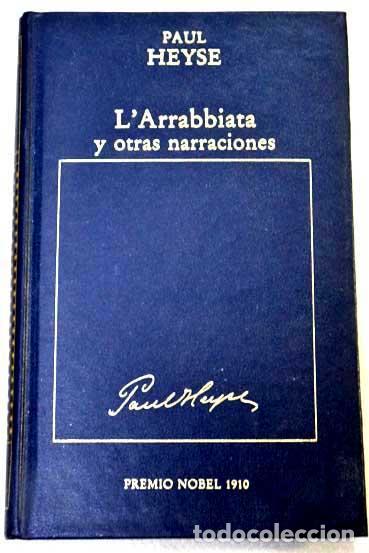 Libros: L ARRABBIATA Y OTRAS NARRACIONES - PAUL HEYSE - Foto 1