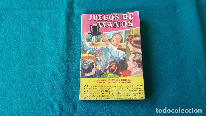 Libros: LIBRO JUEGOS DE MANOS (1955) EDITORIAL BRUGUERA - Foto 1