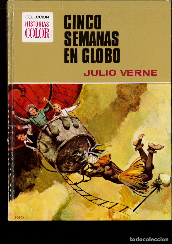 Libros: CINCO SEMANAS EN GLOBO - JULIO VERNE - Foto 1
