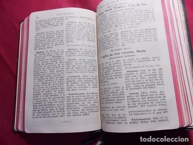 Libros: MISAL ROMANO COMPLETO Y DEVOCIONARIO. EUDALDO SERRA. BALMES 1955 CON SU FUNDA - Foto 10