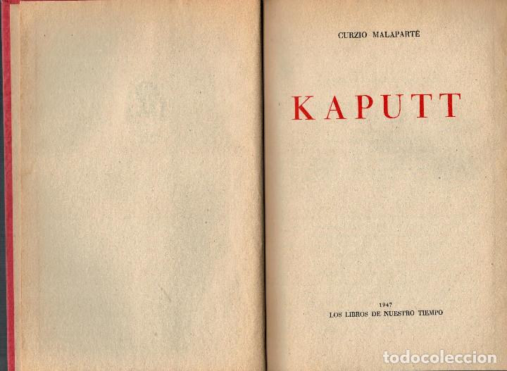 Libros: KAPUTT - CURZIO MALAPARTE - Foto 1