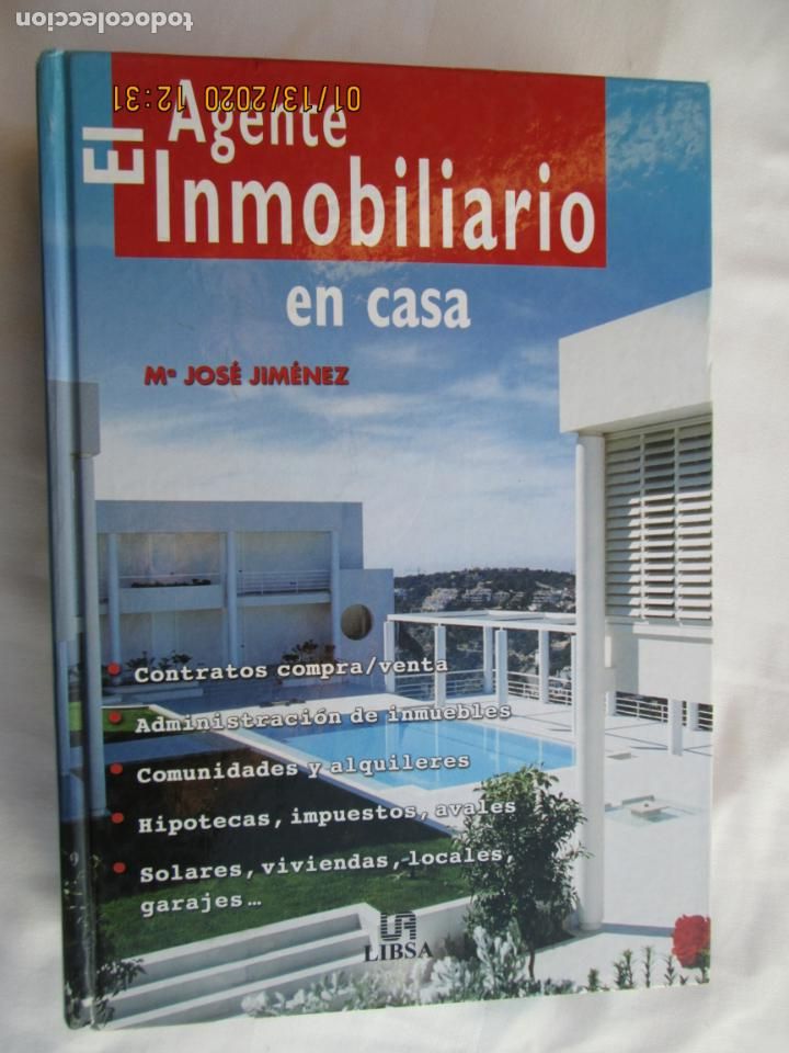 Libros: EL AGENTE INMOBILIARIO EN CASA - M&ordf; JOS&Eacute; JIM&Eacute;NEZ - LIBSA 2004. - Foto 1