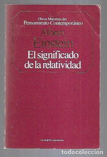 Libros: SIGNIFICADO DE LA RELATIVIDAD - EL - EINSTEIN, ALBERT - Foto 5