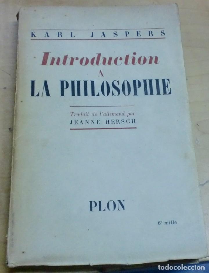 Libros: Introduction a la philosophie - JASPERS, KARL - Foto 1