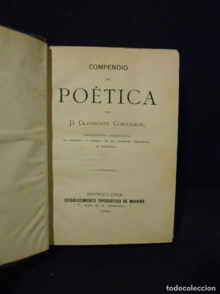 Libros: CORTEJON, Clemente.- - Compendio de Poetica. - Foto 1