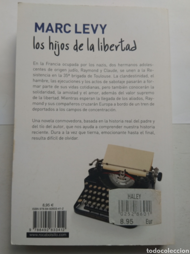Libros: LOS HIJOS DE LA LIBERTAD/MARC LEVY - Foto 2