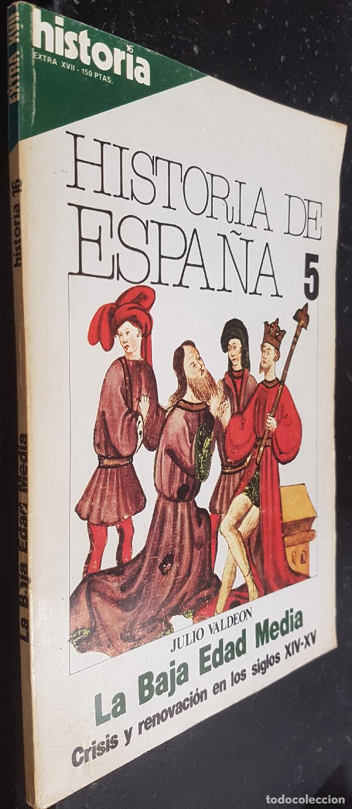 Libros: La Baja Edad Media, crisis y renovaci&oacute;n en los siglos XIV y XV. Historia de Espa&ntilde;a 5 - VALDE&Oacute;N, Juli