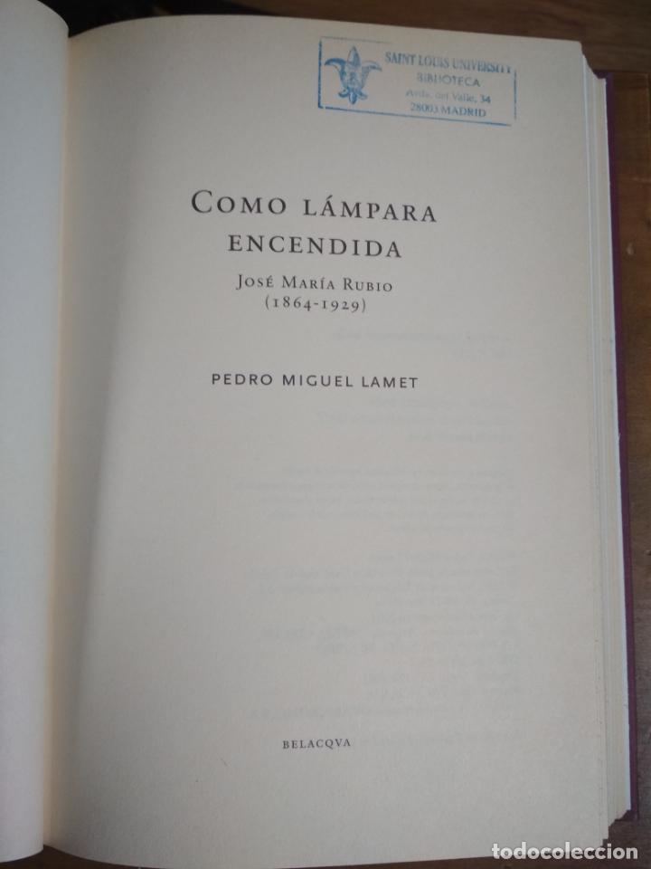 Libros: COMO L&Aacute;MPARA ENCENDIDA - JOS&Eacute; MAR&Iacute;A RUBIO (1864-1929) - Foto 1